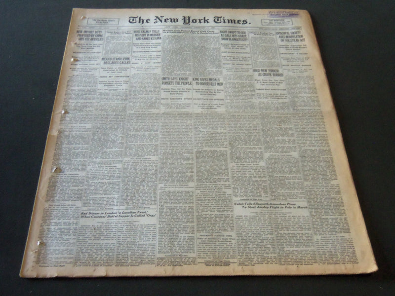 1926 FEB 4 NEW YORK TIMES - ROSS TELLS PART IN MURDER & NAMES KLVANA - NT 6611