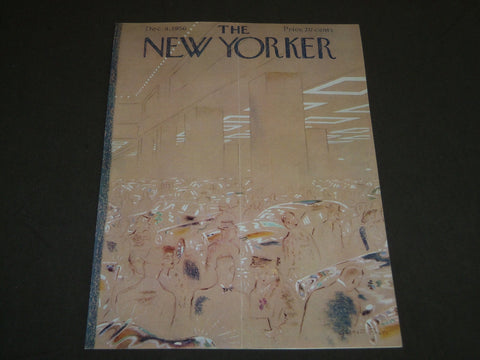 1956 DECEMBER 8 NEW YORKER MAGAZINE FRONT COVER ONLY - GREAT ART FOR FRAMING