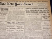 1917 AUGUST 6 NEW YORK TIMES - CANADIANS DRIVE UPON LENS - NT 8503