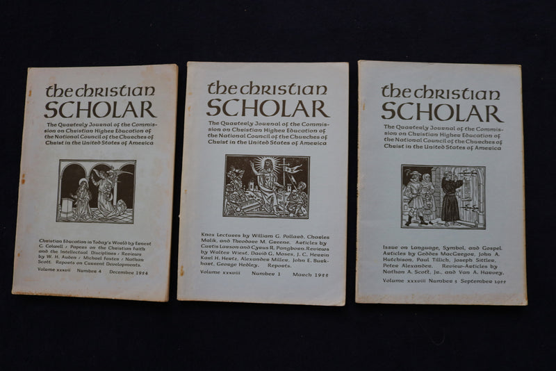 1953-1959 THE CHRISTIAN SCHOLAR QUARTERLY JOURNAL - LOT OF 19 - O 3613