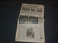 2001 SEPTEMBER 13 THE STAR-LEDGER NEWSPAPER - HUNT FOR EVIL - NP 3472
