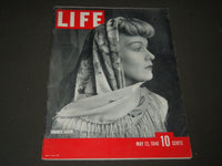 1940 MAY 13 LIFE MAGAZINE - SILK SHAWLS IN FASHION COVER - L 182