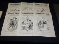 1886 JOURNAL AMUSANT ILLUSTRE FRENCH MAGAZINE LOT OF 34 - FASHION ILLUS- O 3197L
