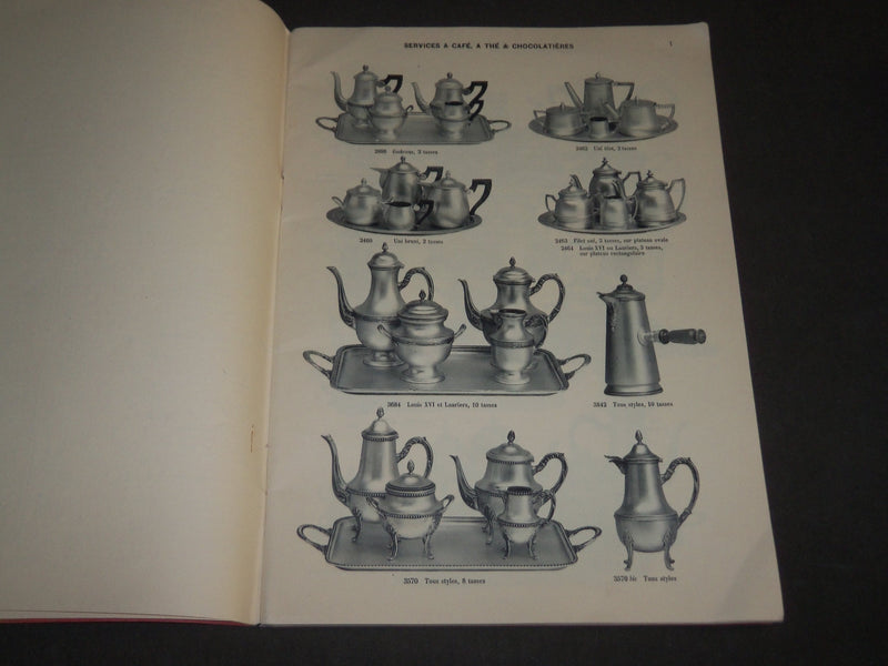 1926 RENÉ BAILLEUX ORFÈVRERIE D'ART EN MÉTAL ARGENTÉ FRENCH CATALOGUE - FR 368