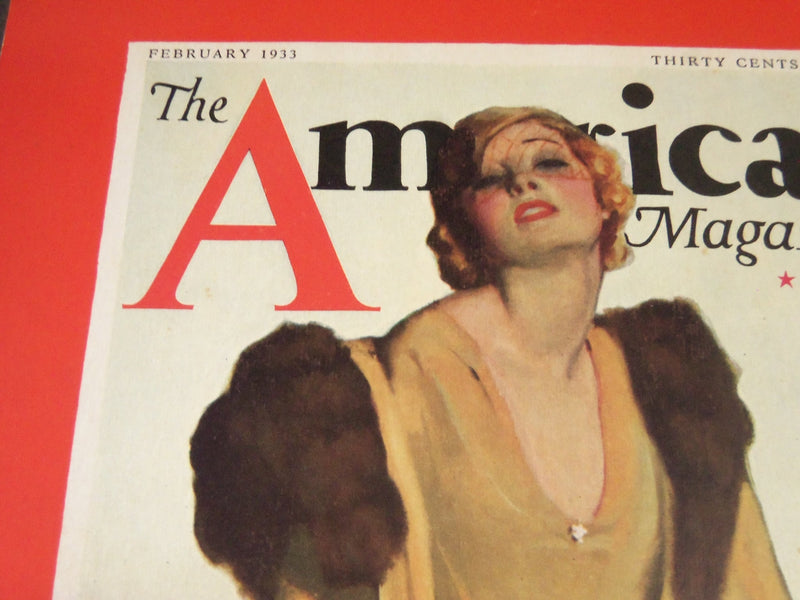 1933 FEBRUARY THE AMERICAN MAGAZINE ADVERTISING POSTER 11 X 15 3/4 - P 278A