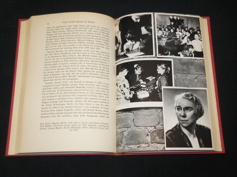 1957 THEY WHO SPEAK IN MUSIC BOOK BY CLARENCE A. GRIMES - NEW HAVEN - KD 6034