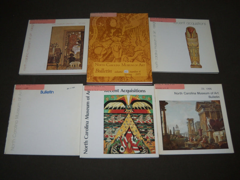 1964-1977 NORTH CAROLINA MUSEUM OF ART BULLETIN LOT OF 29 ISSUES - R 39