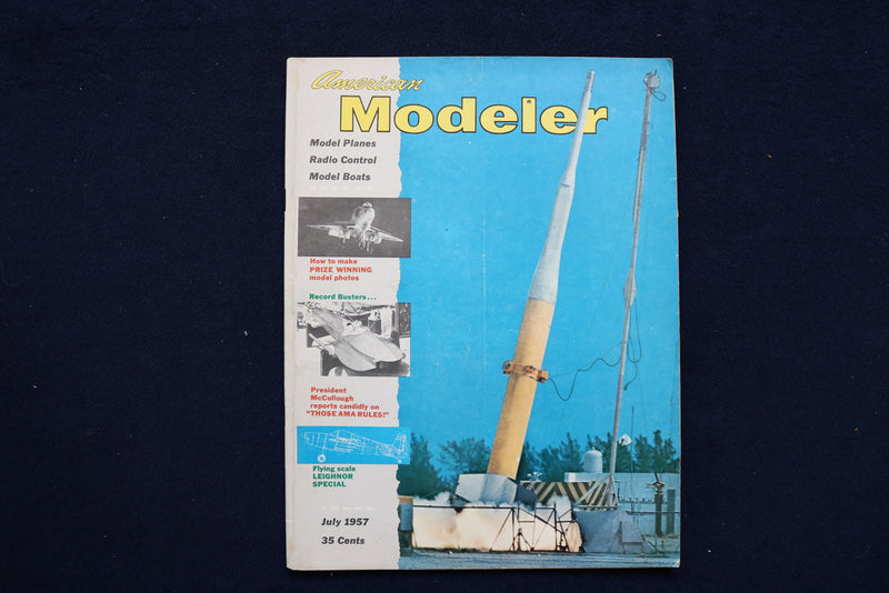 1957 JULY AMERICAN MODELER MAGAZINE - LOCKHEED AIRCRAFT COVER - E 11441