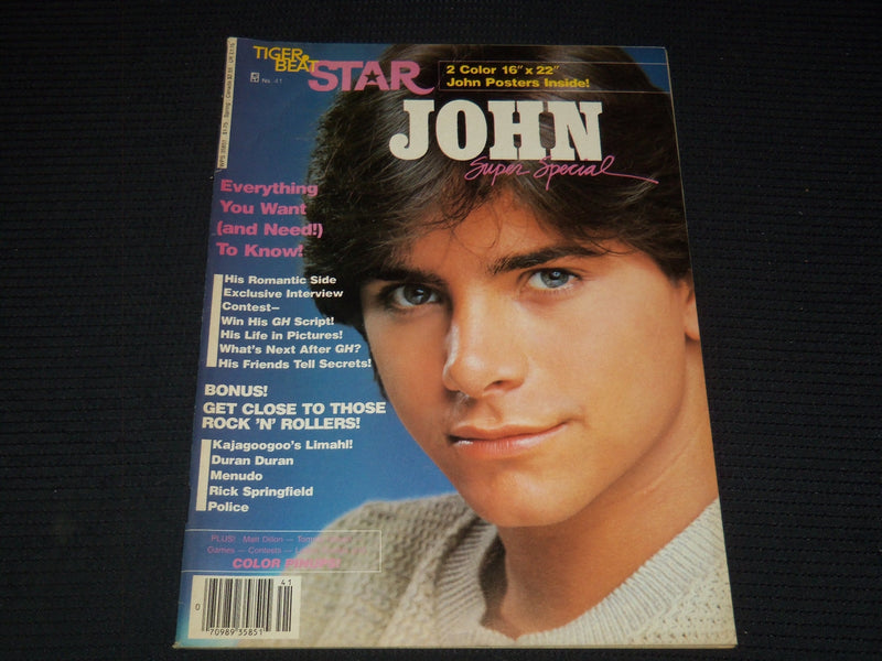 1984 #41 TIGER BEAT STAR MAGAZINE - JOHN STAMOS FRONT COVER - E 14939