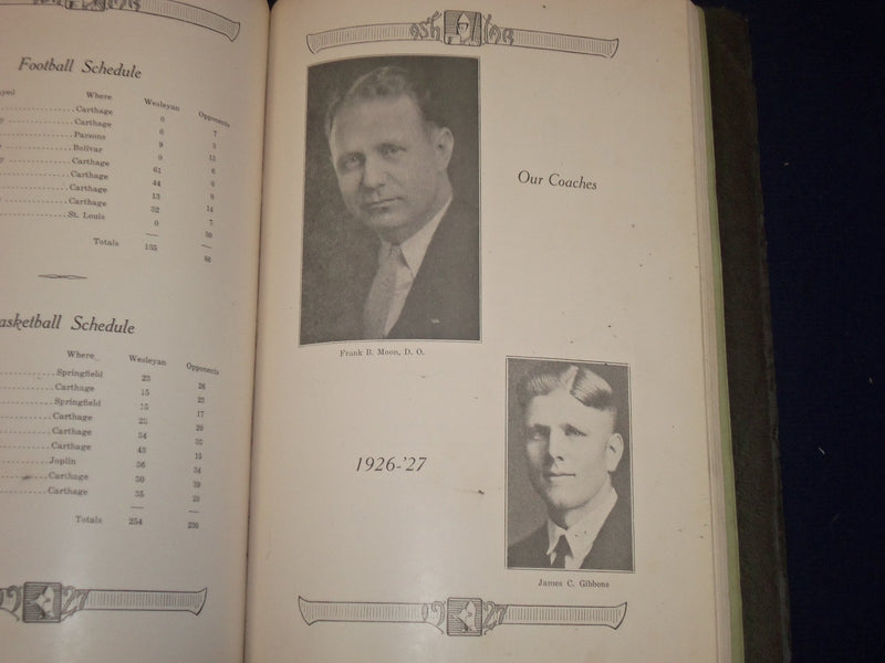 1927 THE ASHLAR OZARK WESLEYAN MISSOURI COLLEGE YEARBOOK - PHOTOS - YB 144