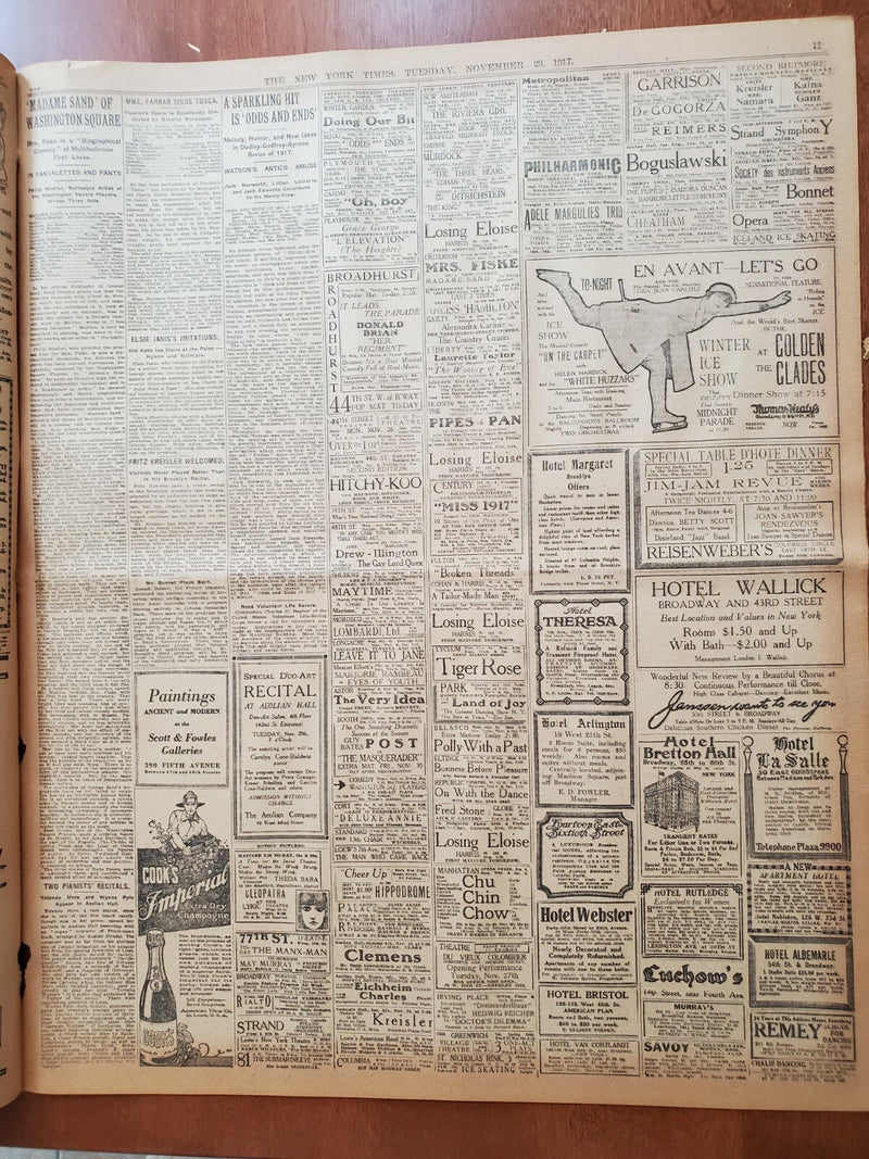 1917 NOVEMBER 20 NEW YORK TIMES - LLOYD GEORGE DEFENDS WAR COUNCIL PLAN- NT 8082