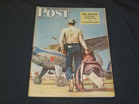 1947 MAY 17 THE SATURDAY EVENING POST MAGAZINE - ILLUSTRATED COVER - SP 5526