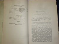 1904 WORCESTER SOCIETY OF ANTIQUITY PROCEEDINGS - NUMBER 1, VOLUME 20 - J 4606