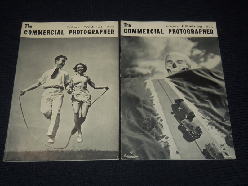 1936 THE COMMERCIAL PHOTOGRAPHER MAGAZINE LOT OF 6 ISSUES - O 3784