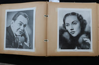 1930'S FABULOUS MOVIE STARS PUBLICITY PHOTOS SCRAPBOOK - E 24932