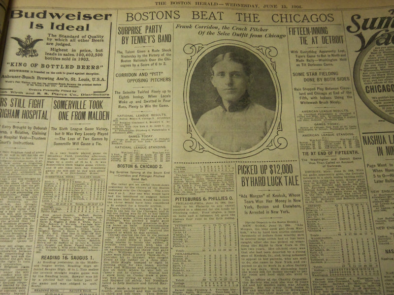 1908 JUNE 15 THE BOSTON HERALD - PROPOSED HOME OF BOSTON HERALD PARK ST. - BH 49