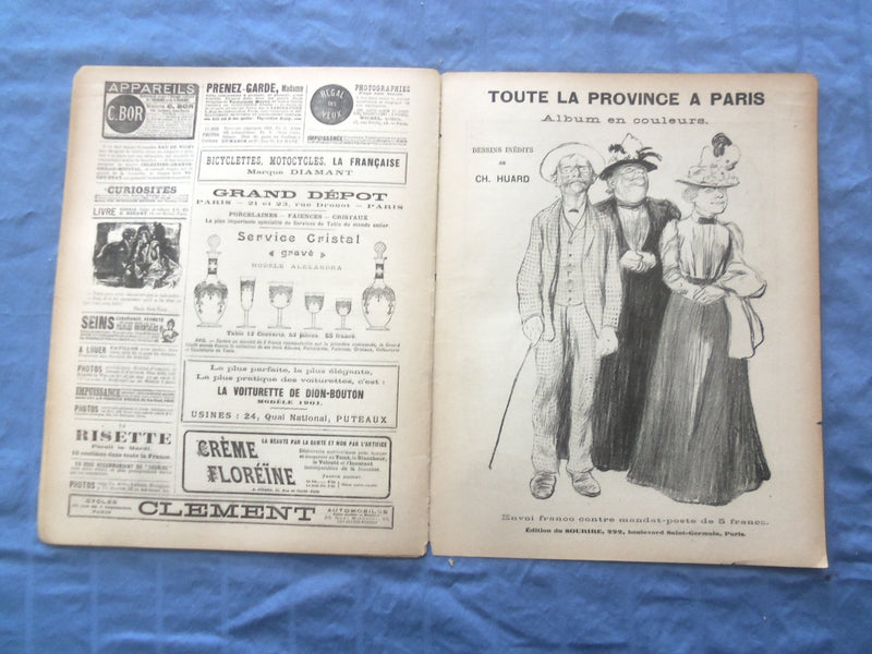 1901 MARCH 30 LE SOURIRE MAGAZINE - ILLUSTRATED COMEDY - FRENCH TEXT - SP 4864M
