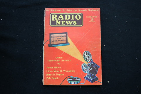 1931 FEB RADIO NEWS MAGAZINE - TALKING MOVIES WITH YOUR RADIO COVER - E 10575
