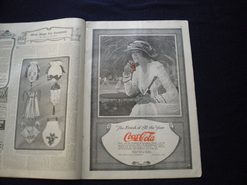 1917 JUNE TODAY'S MAGAZINE - ILLUSTRATED COVER, STORIES - COCA-COLA AD - B 2875Y