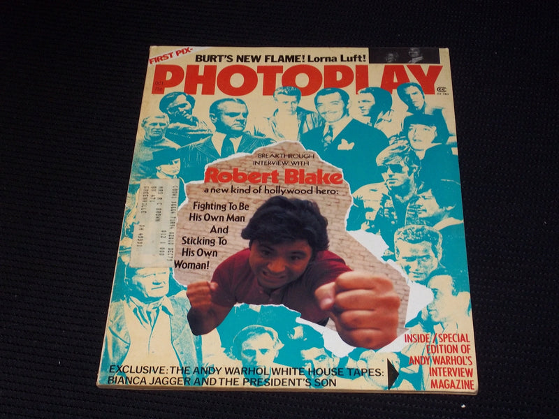 1975 OCTOBER PHOTOPLAY MAGAZINE - ROBERT BLAKE FRONT COVER - E 1765