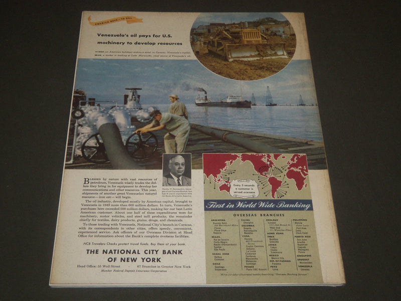1950 MARCH FORTUNE MAGAZINE - GREAT COVER & ADS - F 238