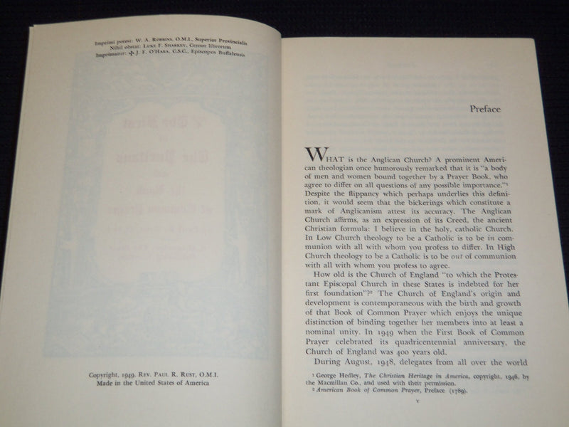 1949 THE FIRST OF THE PURITANS HARDCOVER BOOK BY PAUL RUST - INSCRIBED - KD 7787