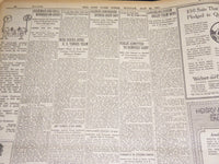 1921 MAY 23 NEW YORK TIMES - HARDING TO HONOR SOLDIER DEAD TODAY - NT 8599