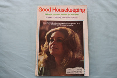 1972 JUNE GOOD HOUSEKEEPING MAGAZINE - JOAN KENNEDY COVER - E 26636