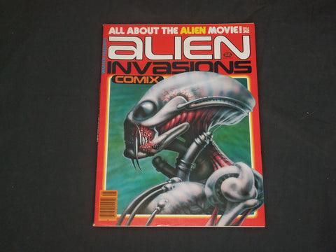 1979 AUGUST ALIEN INVASIONS MAGAZINE - COMIC ABOUT THE ALIEN MOVIE - B 4902