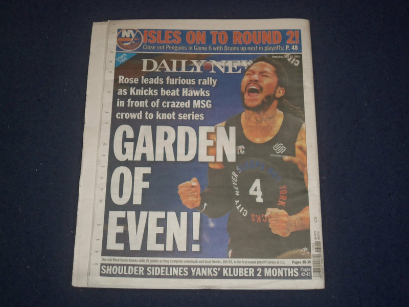 2021 MAY 27 NEW YORK DAILY NEWS NEWSPAPER - 8 KILLED IN CALIFORNIA MASSACRE