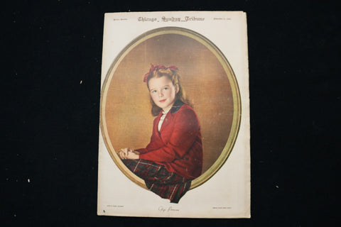 1949 NOVEMBER 6 CHICAGO SUNDAY TRIBUNE MAGAZINE - GIGI PERREAN COVER - E 26226