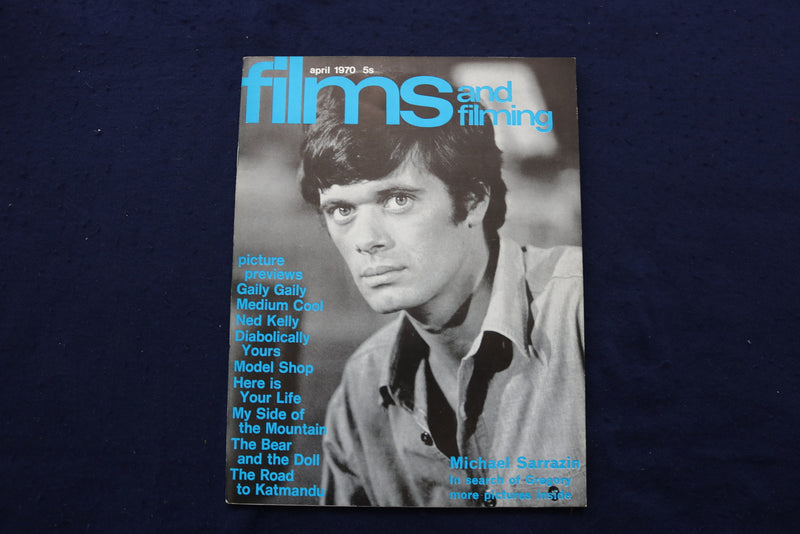 1970 APRIL FILMS AND FILMING MAGAZINE - MICHAEL SARRAZIN COVER - E 17969