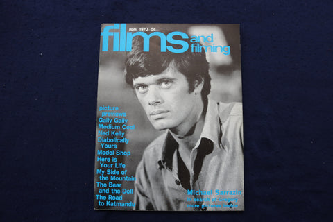 1970 APRIL FILMS AND FILMING MAGAZINE - MICHAEL SARRAZIN COVER - E 17969