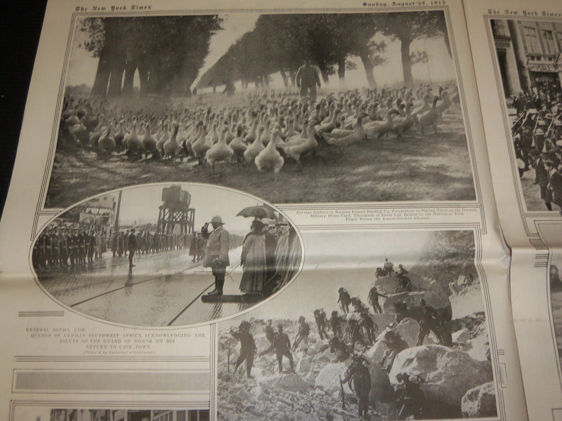 1915 AUGUST 29 NEW YORK TIMES PICTURE SECTION - NAVAL WAR GAMES - NP 5486