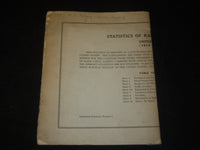 1925 STATISTICS OF RAILWAYS OF CLASS BOOK UNITED STATES 1916-1924 - J 5427