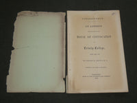 1859 MR. BROWN'S ADDRESS AT TRINITY COLLEGE BOOK - HARTFORD - J 6220
