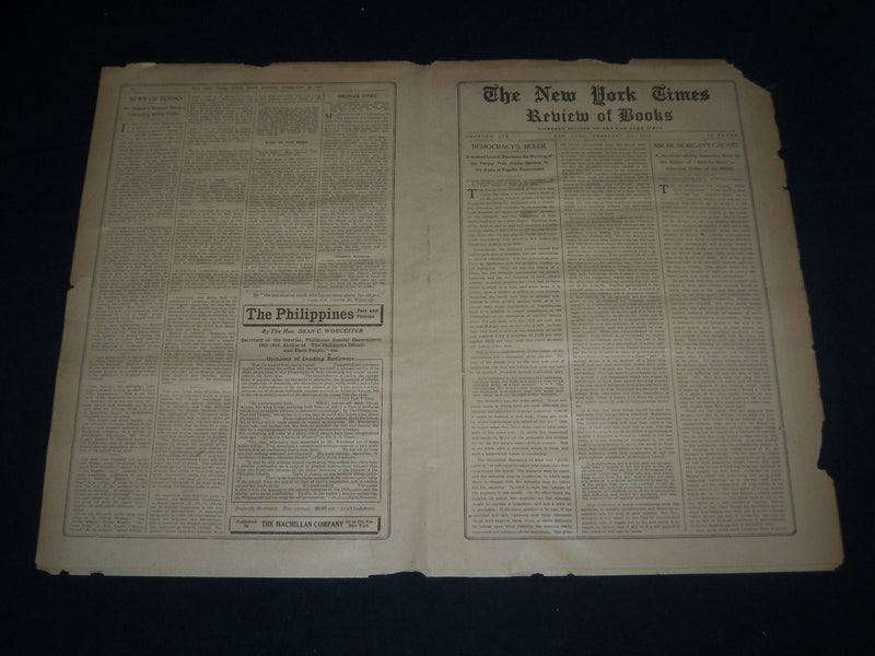 1914 FEBRUARY 22 NEW YORK TIMES BOOK REVIEW SECTION -A. LAWRENCE LOWELL- NT 7617