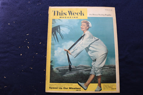 1958 JANUARY 26 THIS WEEK MAGAZINE - MITZI GAYNOR COVER - E 22913