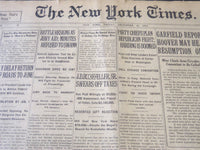1919 DEC 12 NEW YORK TIMES - J. D. ROCKEFELLER SR. SWEARS OFF TAXES - NT 6217