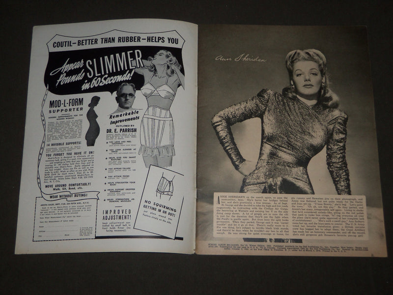 1942 WINTER SCREEN ALBUM MOVIE MAGAZINE NO. 22 - RITA HAYWORTH COVER - M 159