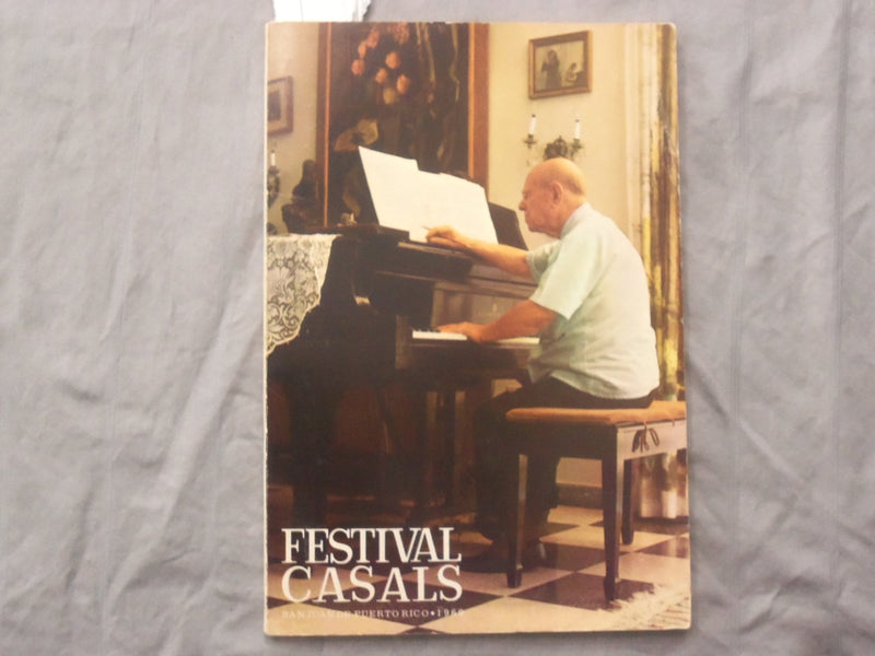 1969 FESTIVAL CASALS SOFTCOVER BOOK - SAN JUAN DE PUERTO RICO - SPANISH - K 284