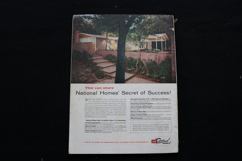 1956 MAY HOUSE & HOME MAGAZINE - YOUNG MEN IN HOME BUILDING COVER - E 10154
