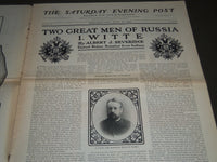1902 JULY 26 THE SATURDAY EVENING POST MAGAZINE - ILLUSTRATED COVER- SP 1052