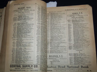 1908 NEW ENGLAND TELEPHONE & TELEGRAPH CO. SOUTH CENTRAL PHONE BOOK - J 8818