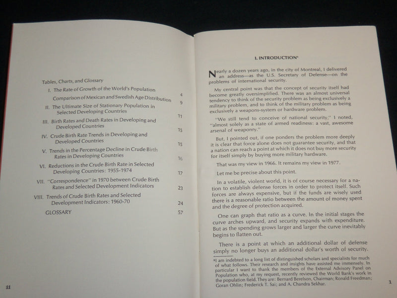 1977 APRIL 28 ADDRESS TO M. I. T. BY ROBERT S. MCNAMARA SOFTCOVER BOOK - J 6603