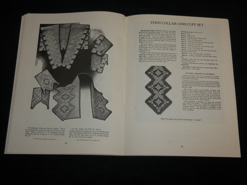 1987 CROCHETING COLLARS CUFFS AND YOKES BOOK EDITED BY MARY WALDREP - J 6741