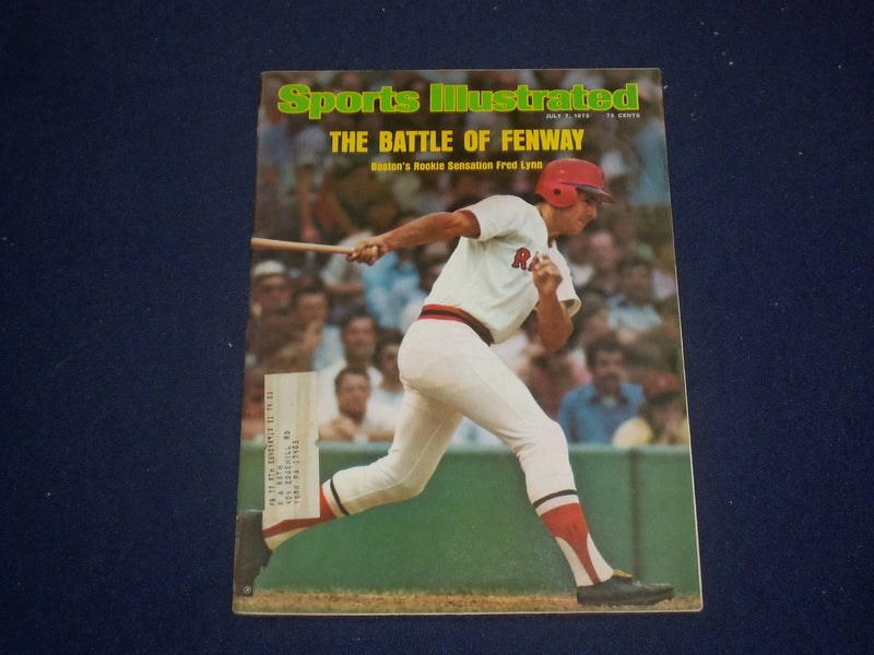 1975 JULY 7 SPORTS ILLUSTRATED MAGAZINE - FRED LYNN COVER - RED SOX - ST 6773