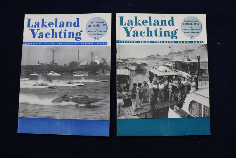 1950-1953 LAKELAND YACHTING MAGAZINE - LOT OF 8 - O 3576