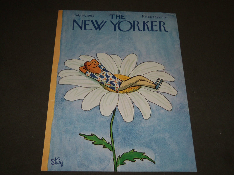 1962 JULY 14 NEW YORKER MAGAZINE FRONT COVER ONLY - GREAT ART FOR FRAMING