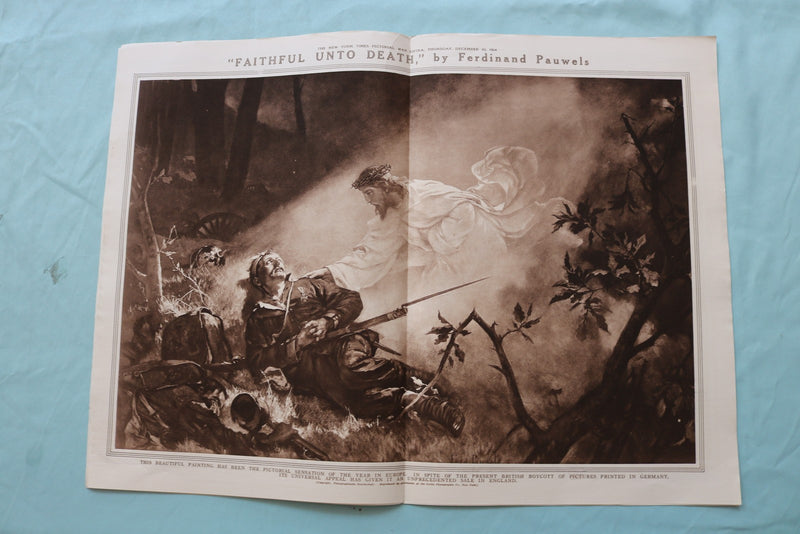 1914 DEC 10 NEW YORK TIMES MID-WEEK PICTORIAL WAR EXTRA-PRINCE OF WALES- NP 9111